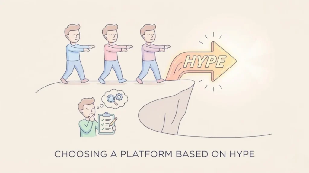 Choosing a Platform Based on Hype