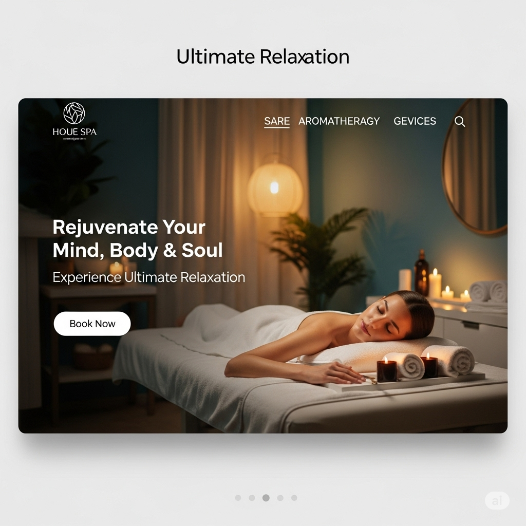 spa website example demo hero section home page