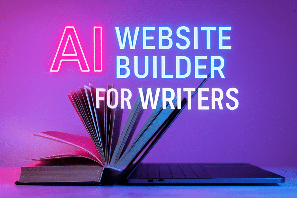 AI website builder for writers