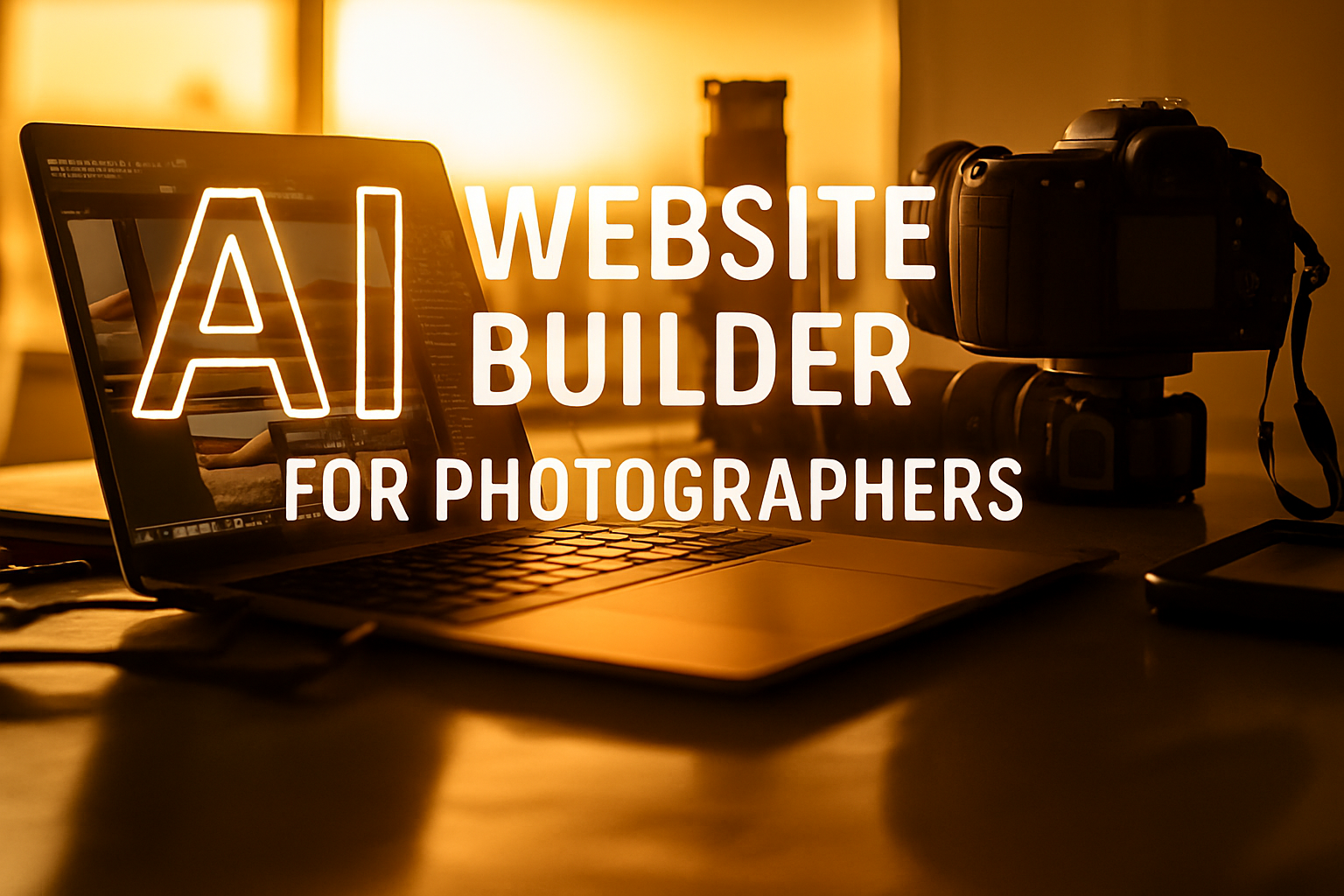 AI website builder for photographers