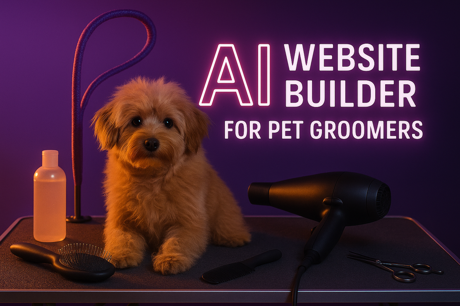AI website builder for pet groomers
