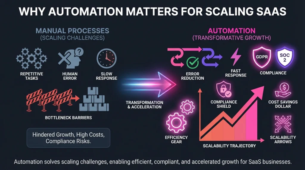 why automation matters for scaling saas