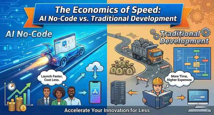 The Economics of Speed  AI No Code vs Traditional Development