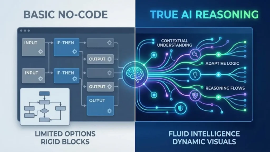 The Landscape: Basic No-Code vs. True AI Reasoning