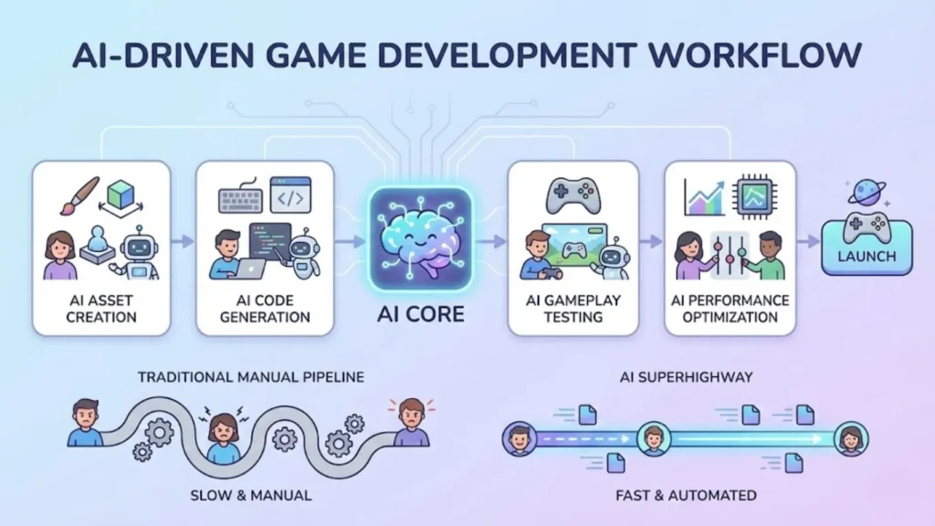 How AI is Revolutionizing Game Development Workflows
