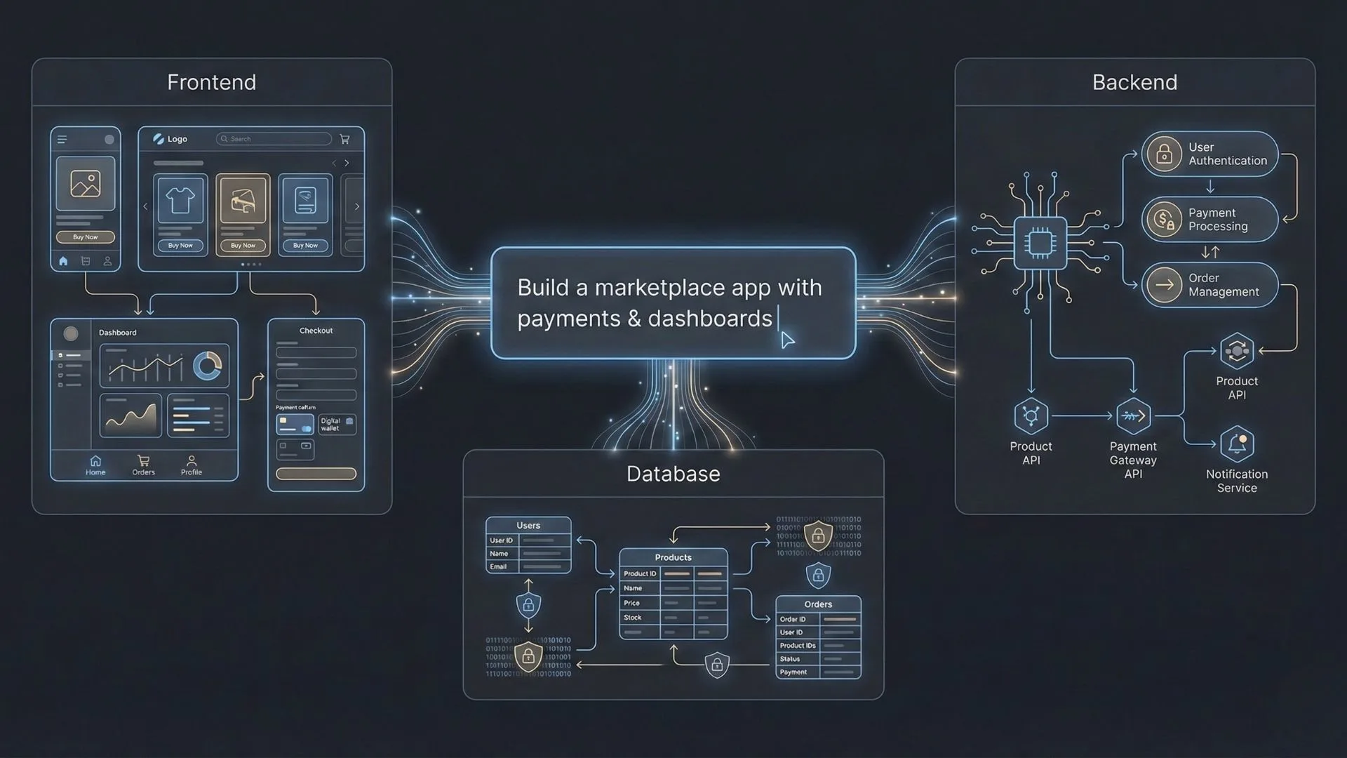 Marketplace app architecture overview diagram