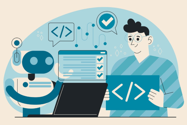 Robot assisting with coding tasks