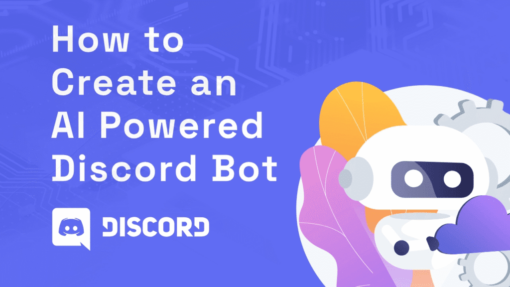 Illustration showing guide on creating AI-powered Discord bot.