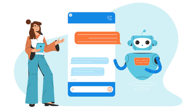 Chatbot engaging users with instant replies and natural interaction.