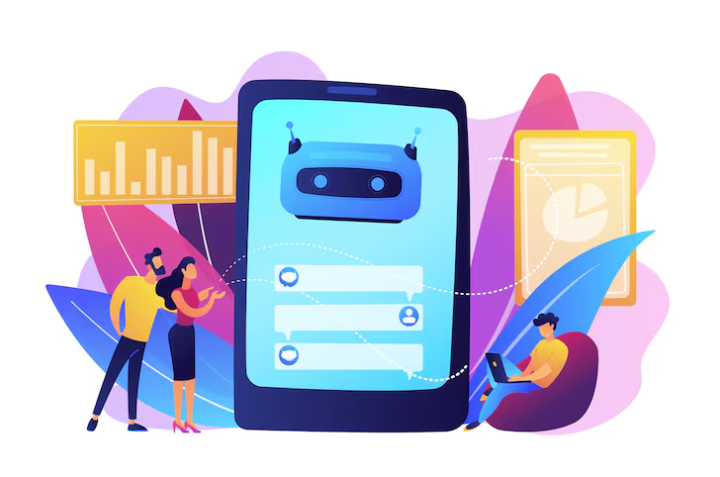 AI-powered bot managing conversations and data-driven insights.