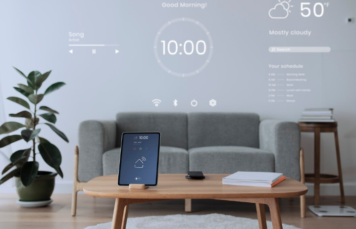 Smart living with connected devices for comfort and control.