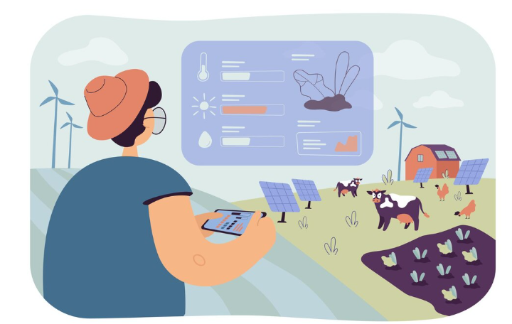 Smart farm solutions transform agriculture with real-time monitoring tools AI Data Analytics.