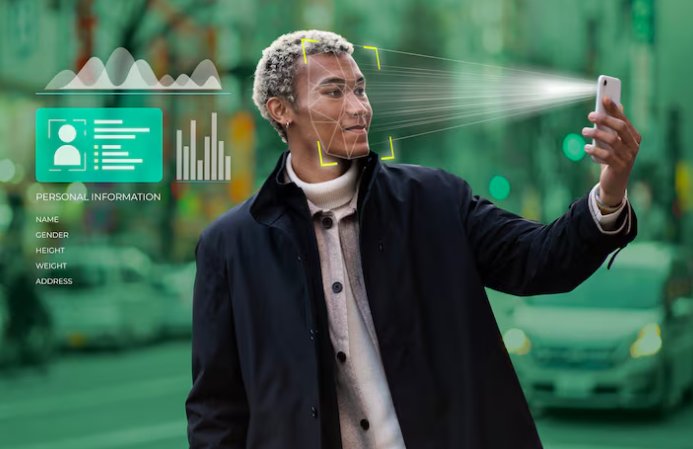 Artificial intelligence analyzing personal data through face detection