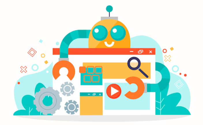 Artificial intelligence robot managing web applications efficiently