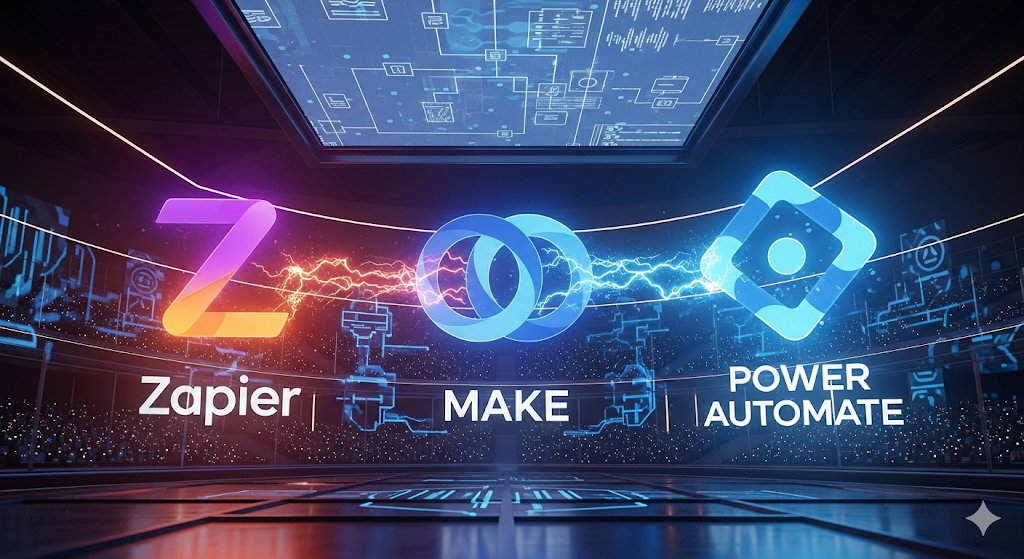 Zapier vs Make vs Power Automate