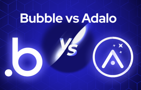 Bubble versus Adalo no-code app builder comparison.