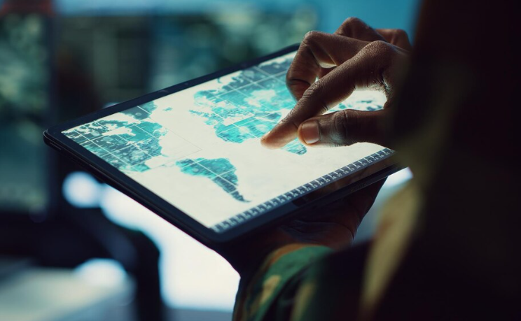 Sleek and futuristic, works well for global technology or data visualization.