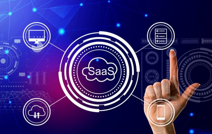 Bold and modern, great for abstract SaaS or cloud tech themes.