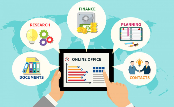 Online office with various functions