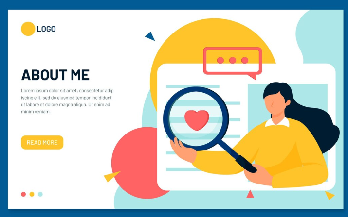 Person examining heart with magnifying glass