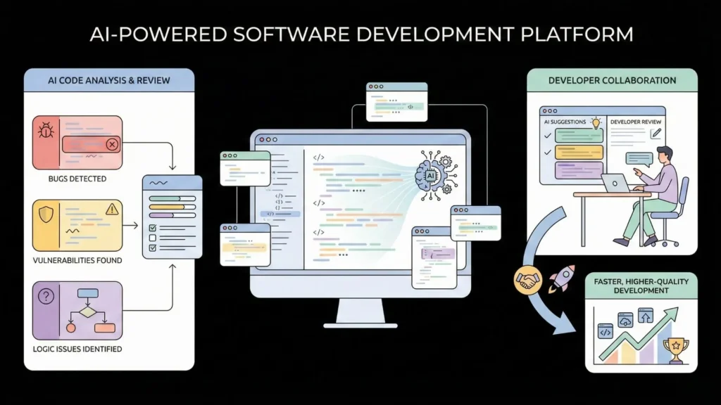AI-powered platform for automated code review and collaboration