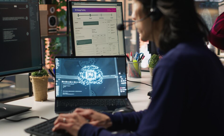 Developers leveraging AI tools for real-time code analysis.