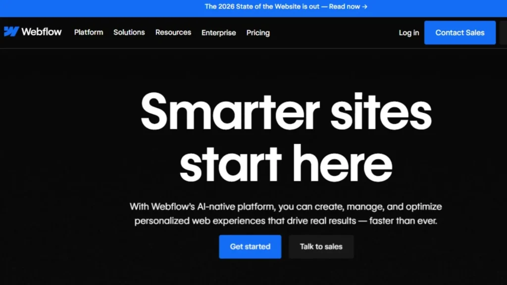 screen shot by site webflow