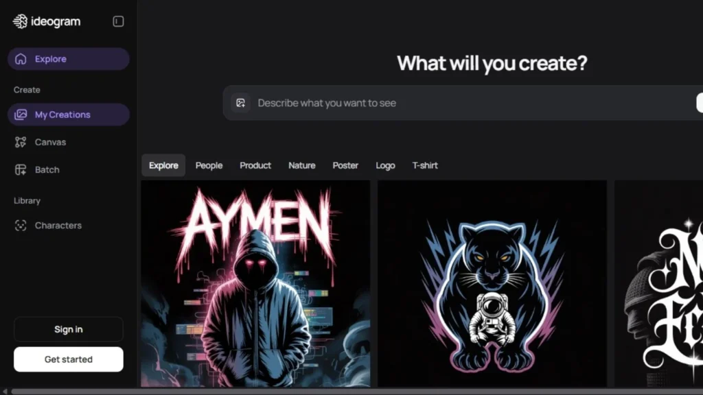 ideogram its screen shot takken by official site