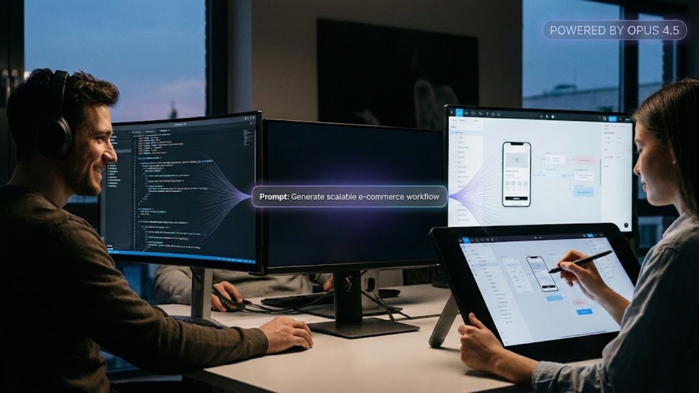 opus 4.5 a person making app just by typing prompt
