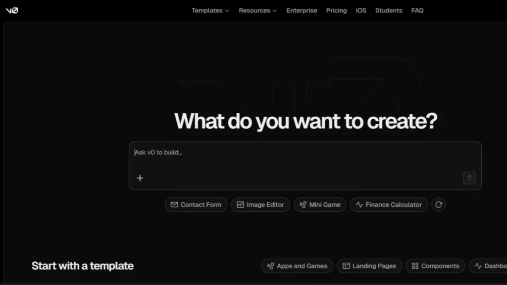 screen shot by site v0 versal