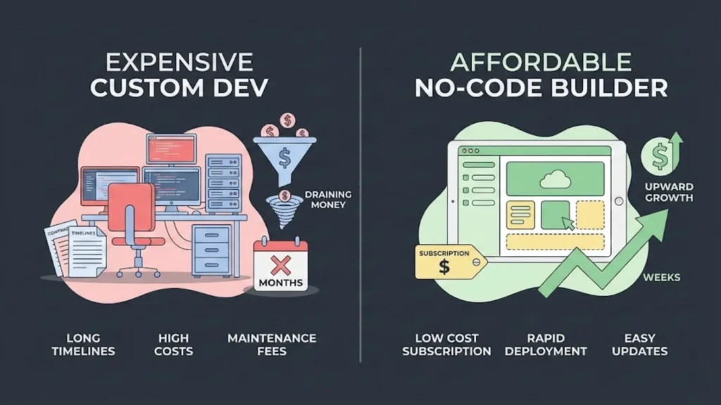 Cost Analysis: Hiring Devs vs. Build Your First eCommerce App Without Developers
