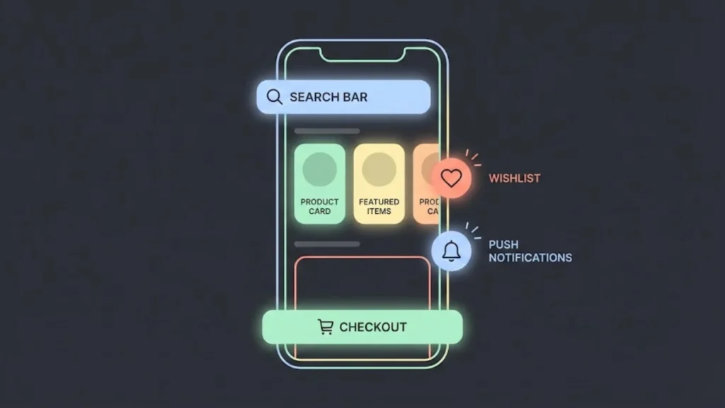 Step 2: Define Core Features When You Build Your First eCommerce App Without Developers