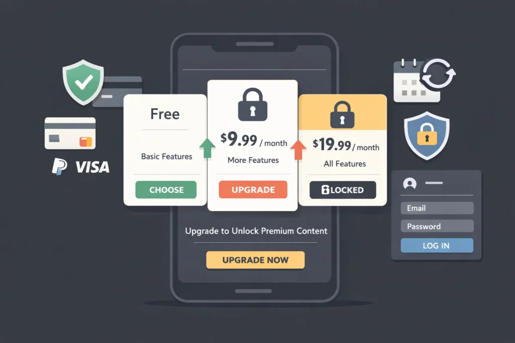 Step 4: Set Up Payments and Pricing Models to Launch a Subscription-Based App Without Developers