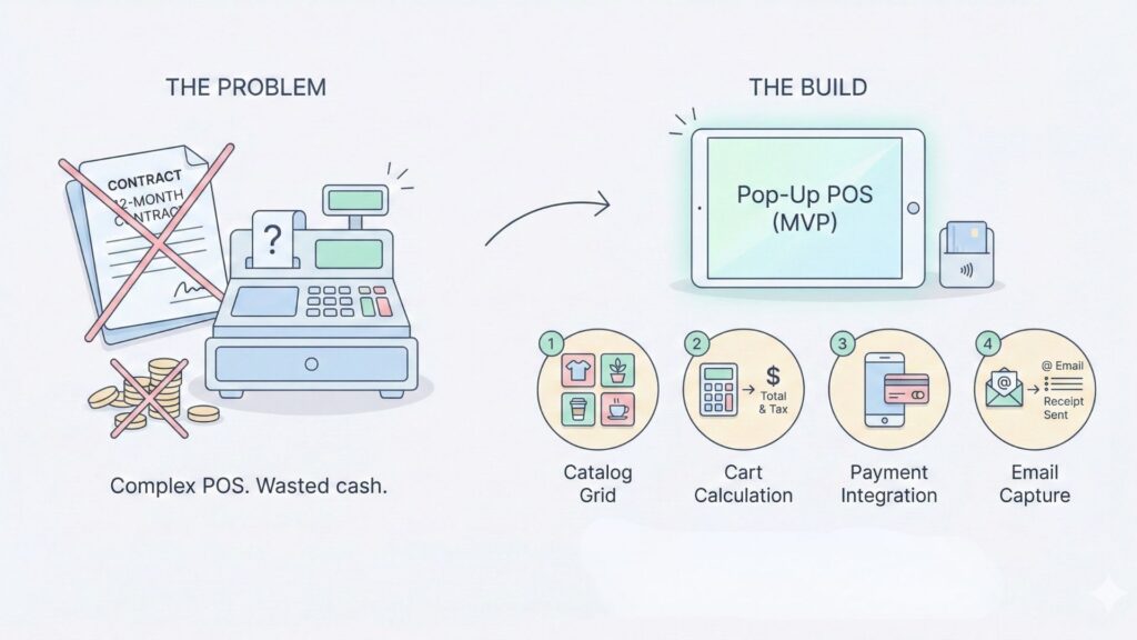 infographic image of The Pop-Up POS (MVP)
