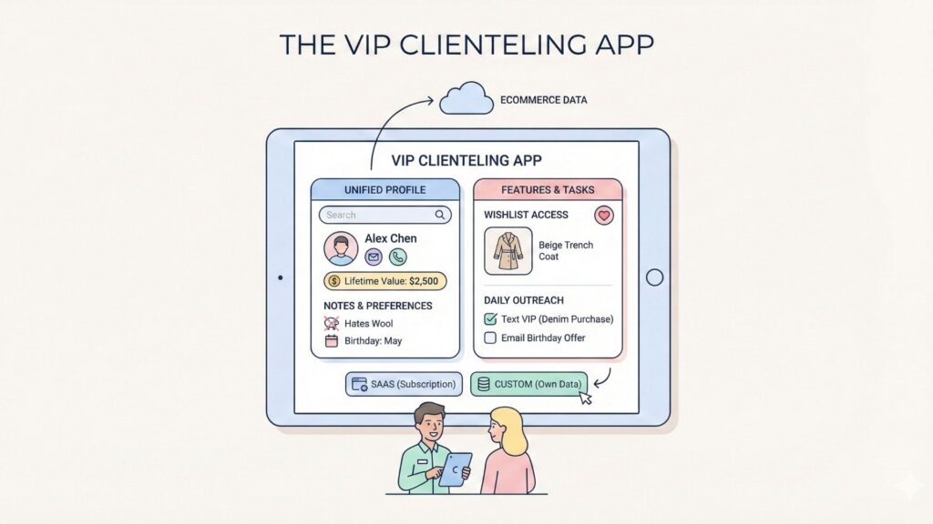 infographic image of The VIP Clienteling App