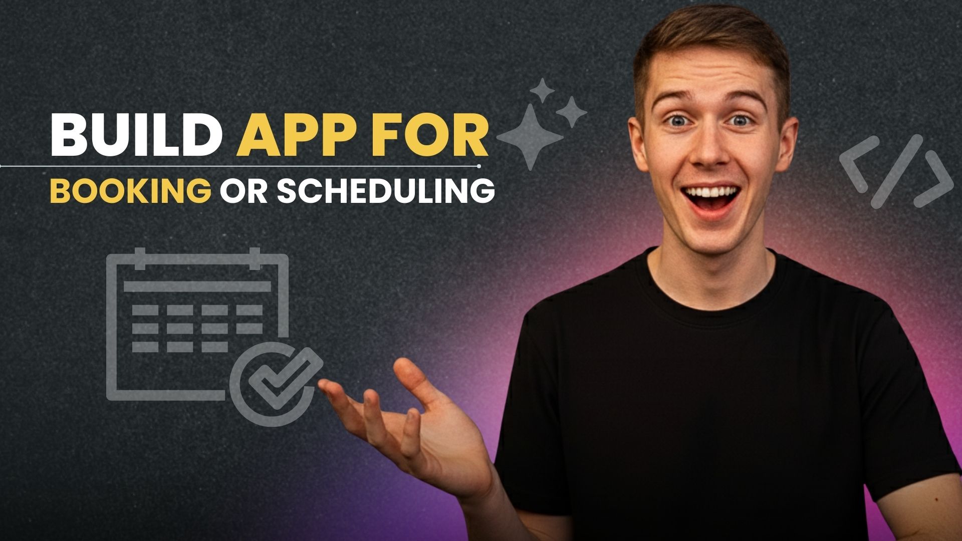 build app for booking or scheduling