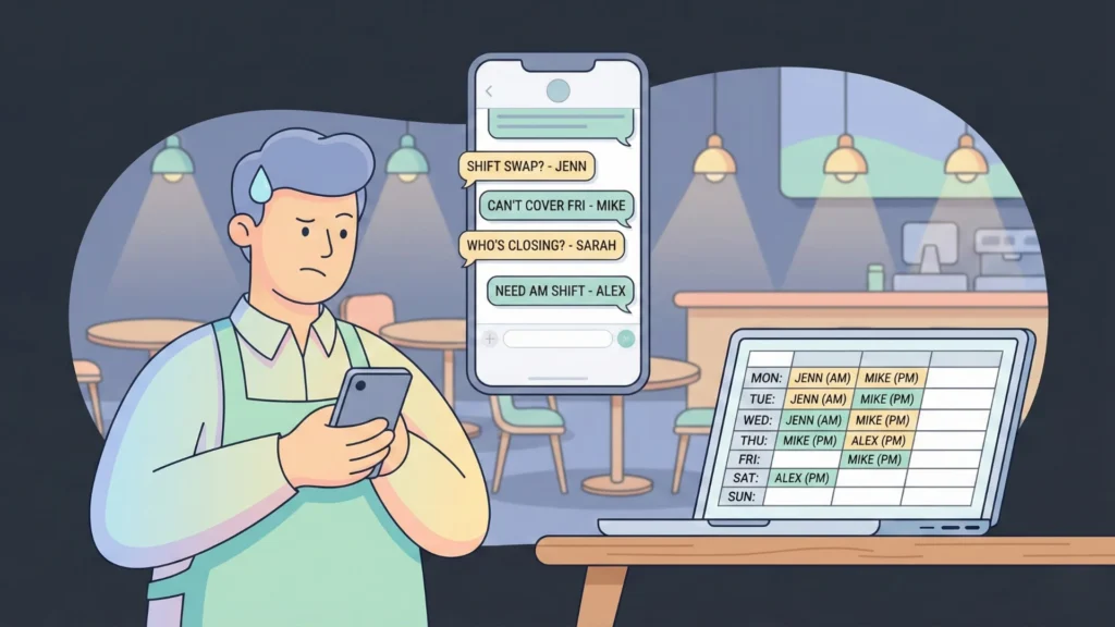 Staff Scheduling via Group Chat