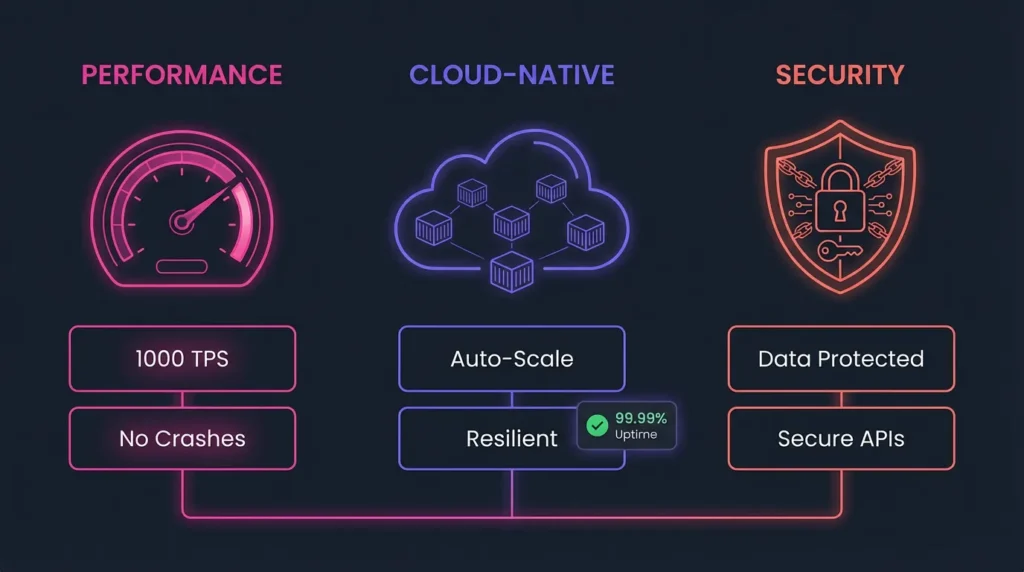 Performance, cloud-native, and security features