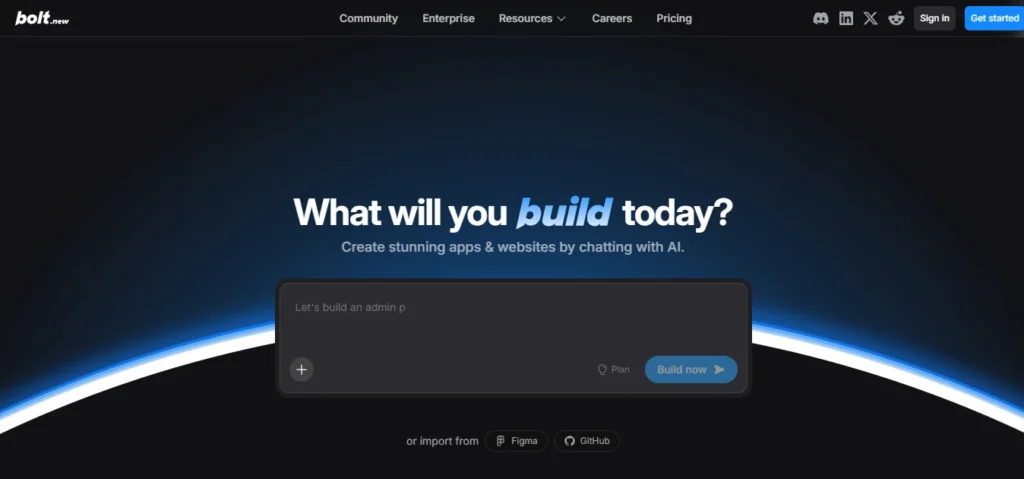 offical site from Bolt.new