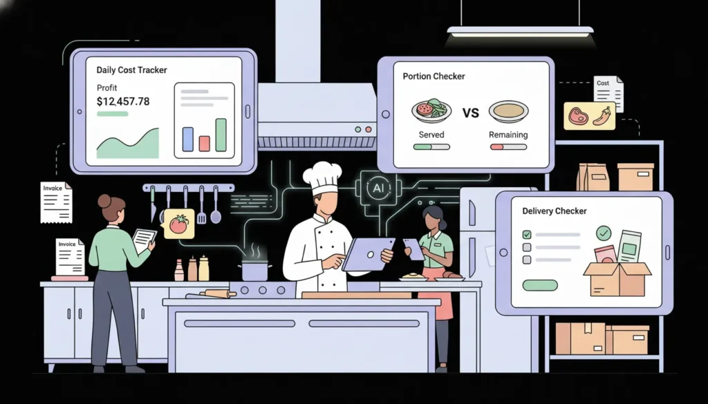 ai powered kitchen management software for tracking costs