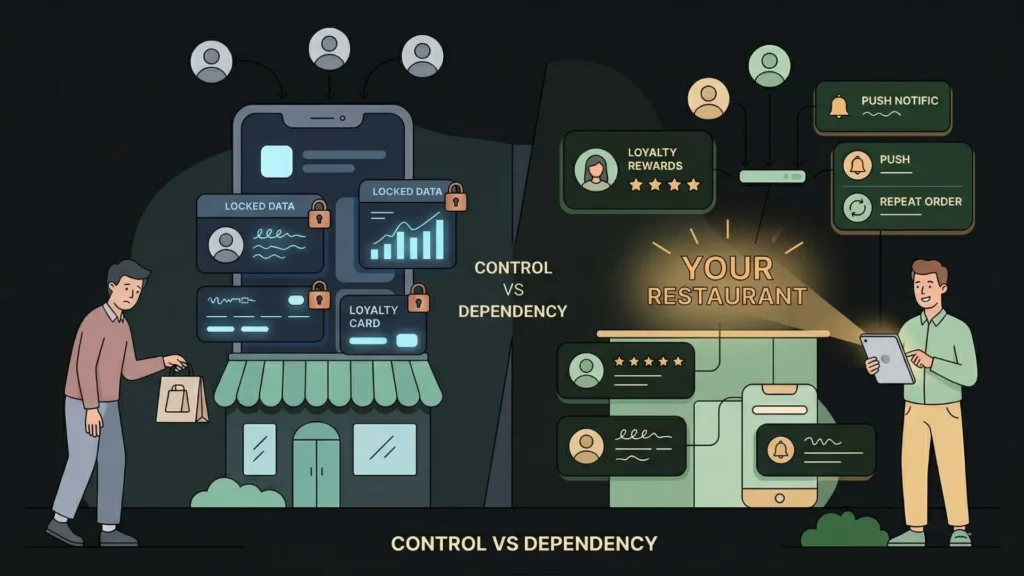 restaurant-dependency on third party apps versus direct control