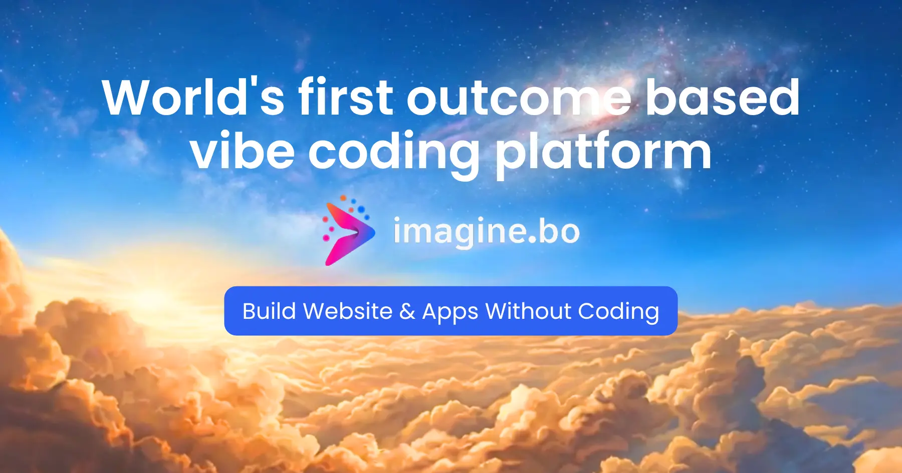 Clouds with text about coding platform