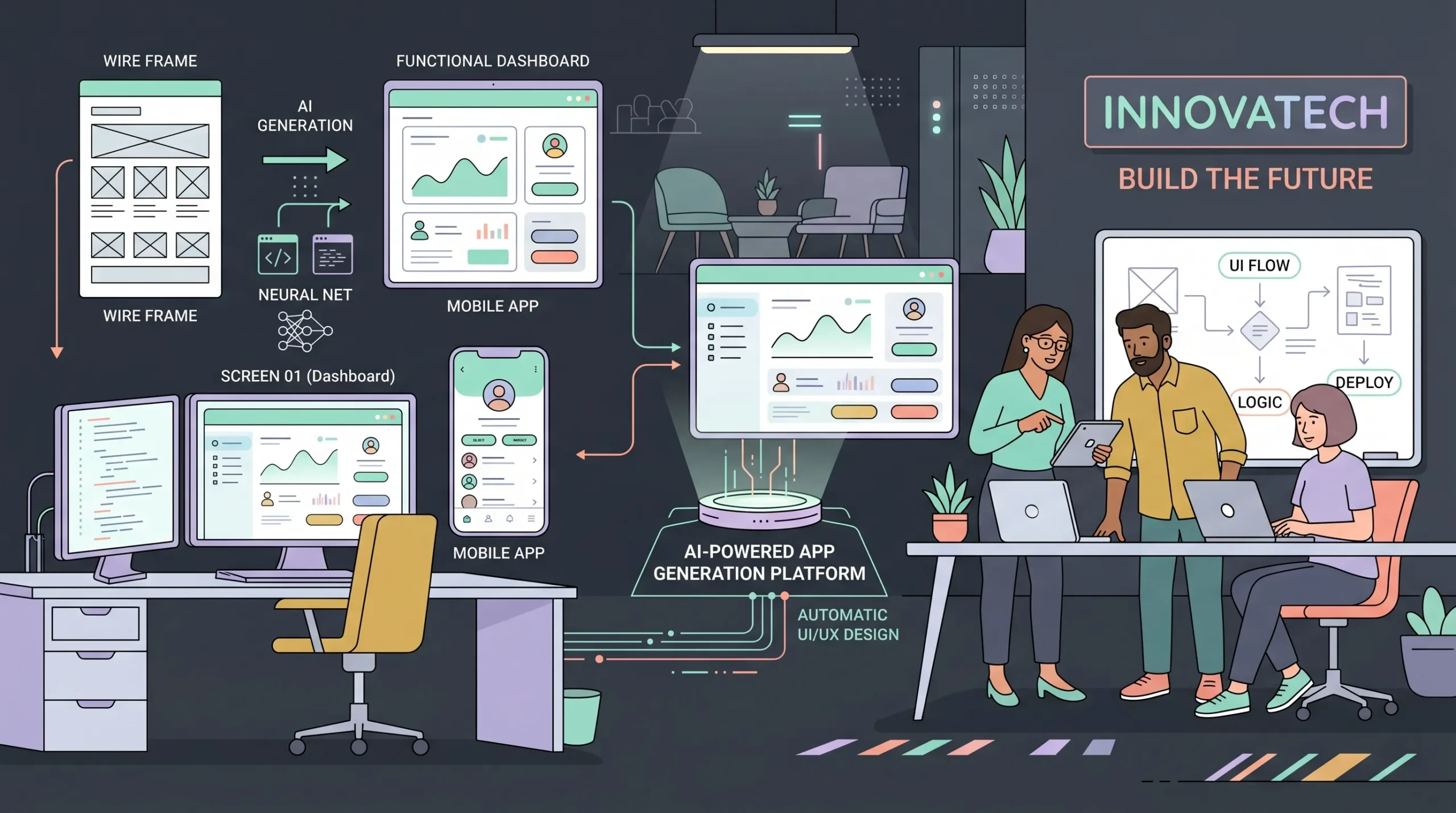 Transitioning from validated app idea to MVP development using AI-assisted tools.