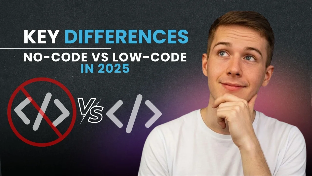 A person thinking about No Code vs Low Code in 2025
