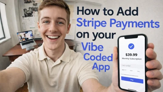 Man demonstrating successful payment process