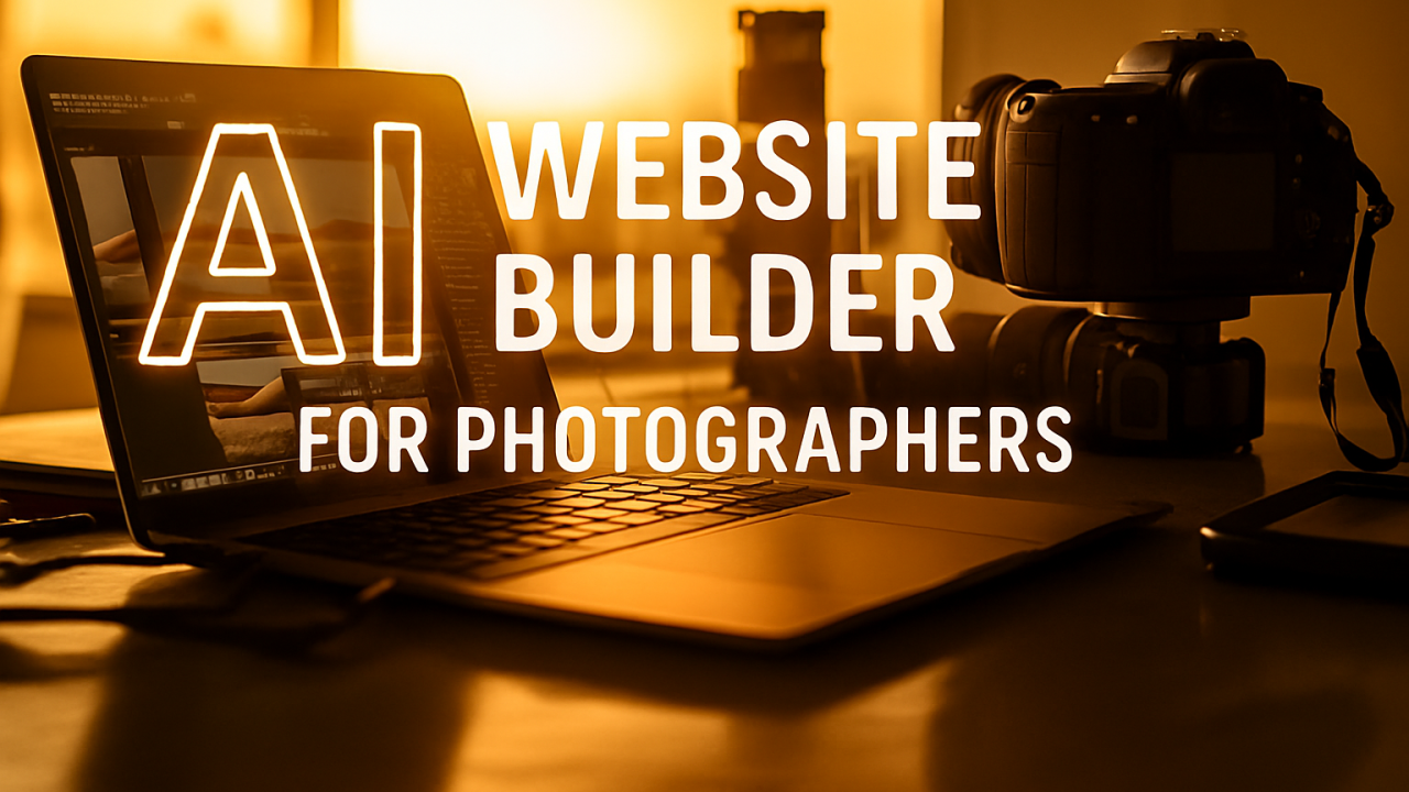AI website builder for photographers