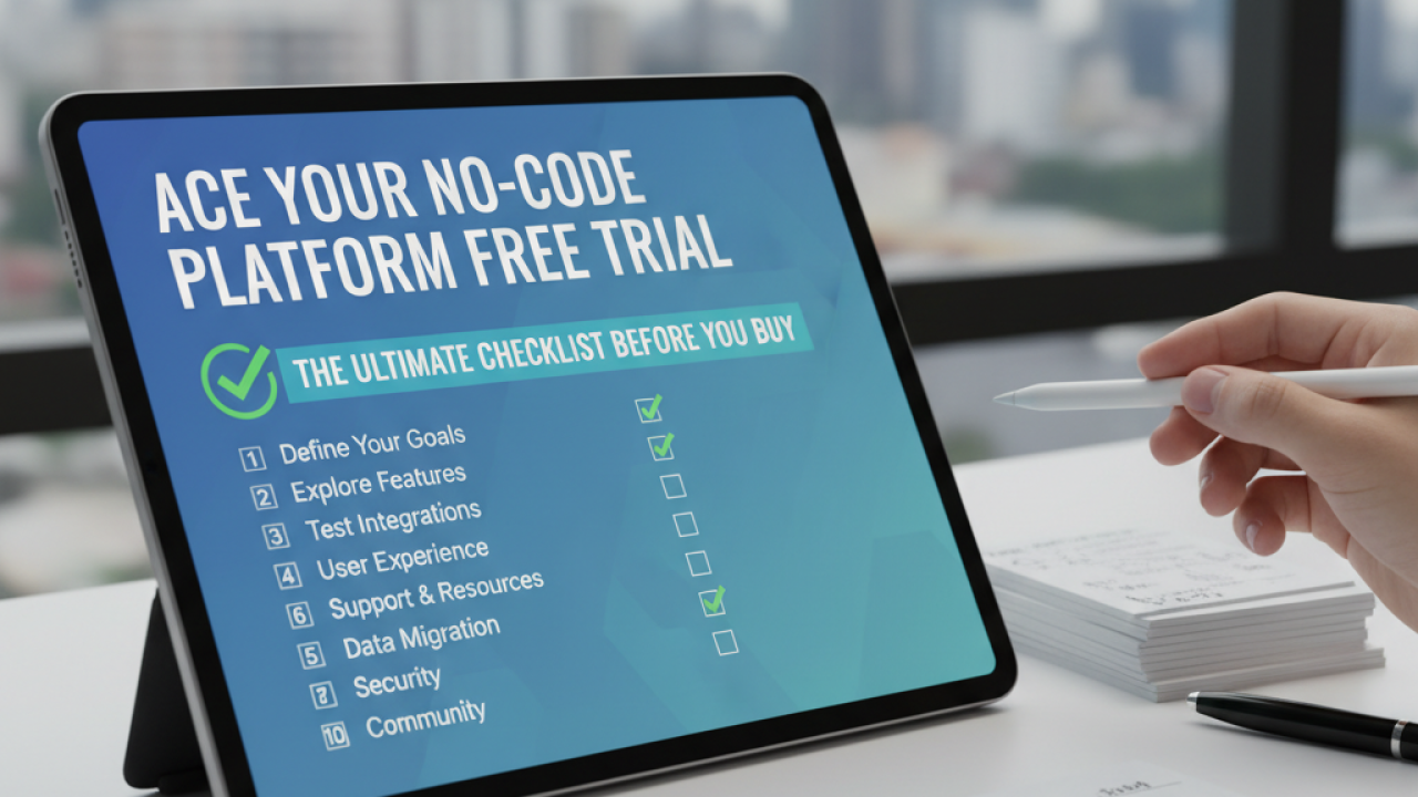 no-code platform free trial