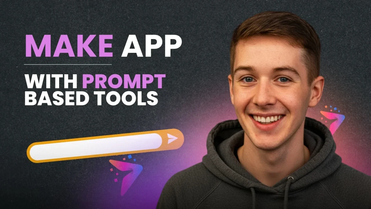 A person show makes app with prompt based tools